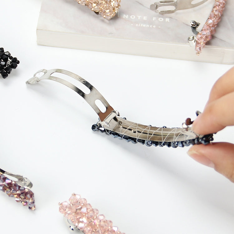 Accessori per capelli elastici per capelli con strass di cristallo copricapo per ragazze alla moda