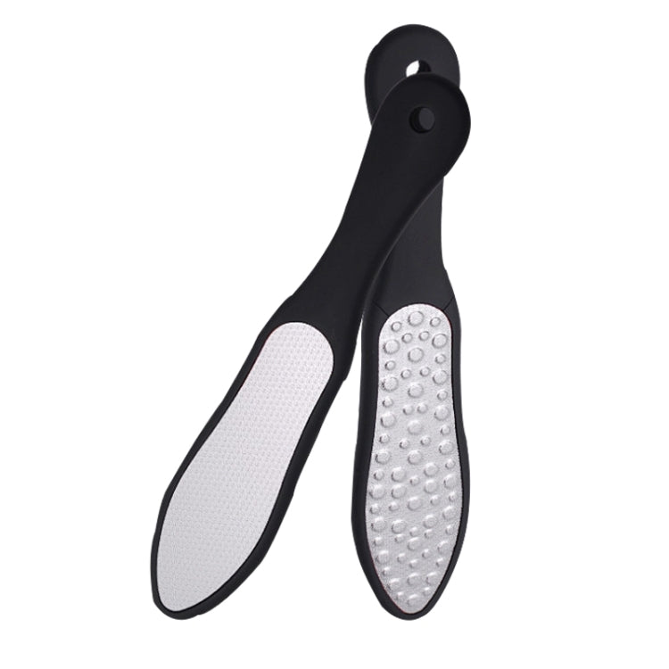 Strumento per manicure scrub pedicure grattugia per pelle morta su entrambi i lati in acciaio inossidabile