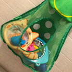 Borsa a rete per bagno di casa con cestino portaoggetti in rete per giocattoli animali dei cartoni animati