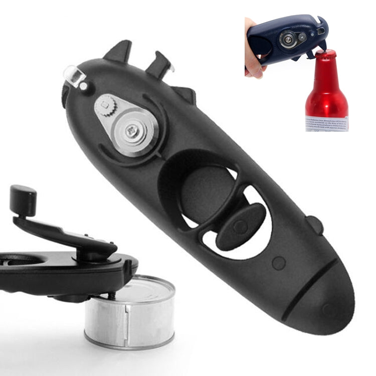 Apribottiglie multifunzionale in scatola manuale in acciaio inossidabile 8 in 1