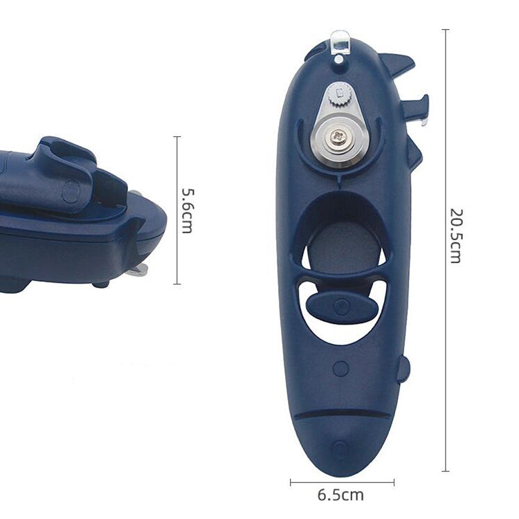 Apribottiglie multifunzionale in scatola manuale in acciaio inossidabile 8 in 1