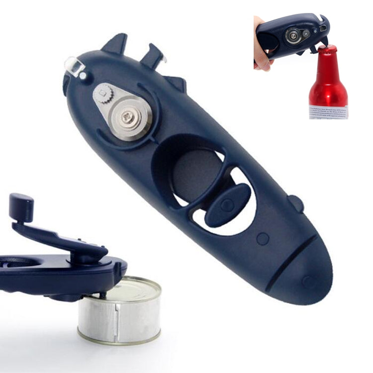 Apribottiglie multifunzionale in scatola manuale in acciaio inossidabile 8 in 1