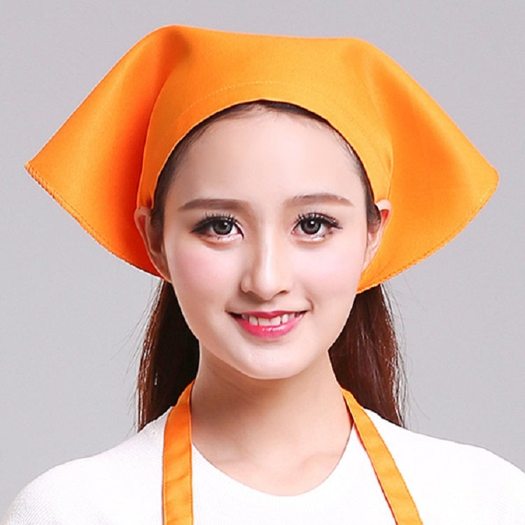 Cameriere Uomo e Donna Cucina Lavoro Turbante Cappello Triangolo Sciarpa Cappello da cuoco, Adjustable