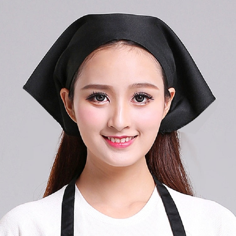 Cameriere Uomo e Donna Cucina Lavoro Turbante Cappello Triangolo Sciarpa Cappello da cuoco, Adjustable