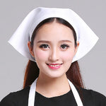 Cameriere Uomo e Donna Cucina Lavoro Turbante Cappello Triangolo Sciarpa Cappello da cuoco, Adjustable