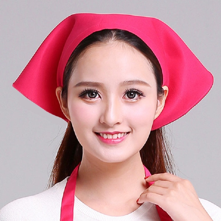 Cameriere Uomo e Donna Cucina Lavoro Turbante Cappello Triangolo Sciarpa Cappello da cuoco, Adjustable