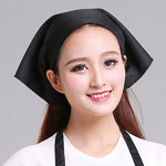 Cameriere Uomo e Donna Cucina Lavoro Turbante Cappello Triangolo Sciarpa Cappello da cuoco, Adjustable