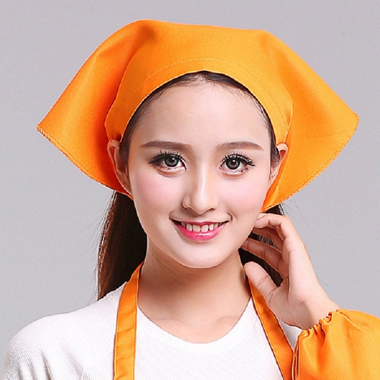 Cameriere Uomo e Donna Cucina Lavoro Turbante Cappello Triangolo Sciarpa Cappello da cuoco, Adjustable