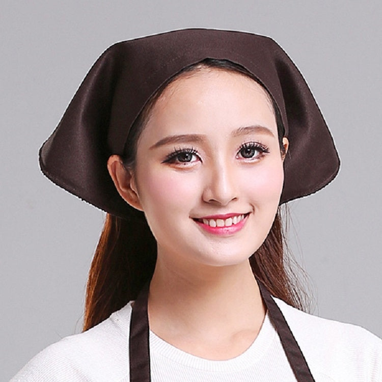 Cameriere Uomo e Donna Cucina Lavoro Turbante Cappello Triangolo Sciarpa Cappello da cuoco, Adjustable