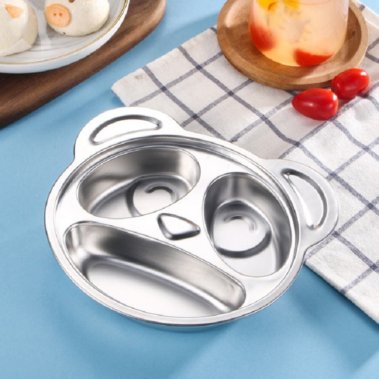 Piatto da pranzo per bambini con griglia in acciaio inossidabile per uso domestico, Dinner Plate