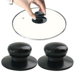 2 pezzi di coperchio universale con manico, cappello, raccordo in acciaio inossidabile, Pot Lid Handle Cap