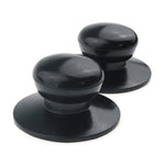 2 pezzi di coperchio universale con manico, cappello, raccordo in acciaio inossidabile, Pot Lid Handle Cap