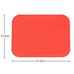 Tappetino isolante in silicone colorato addensato da 2 pezzi Tappetino per telefono impermeabile anti-combustione europeo