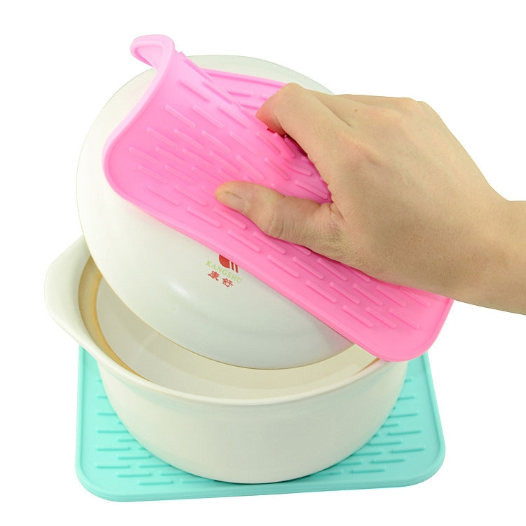 Tappetino isolante in silicone colorato addensato da 2 pezzi Tappetino per telefono impermeabile anti-combustione europeo