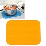 Tappetino isolante in silicone colorato addensato da 2 pezzi Tappetino per telefono impermeabile anti-combustione europeo