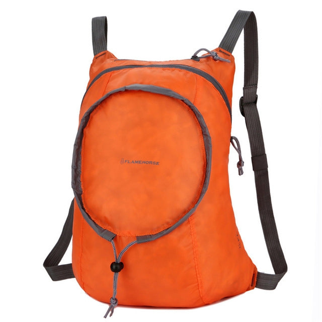 Zaino pieghevole impermeabile in nylon da donna, da uomo, da viaggio, portatile, comodo, leggero, pieghevole