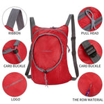 Zaino pieghevole impermeabile in nylon da donna, da uomo, da viaggio, portatile, comodo, leggero, pieghevole