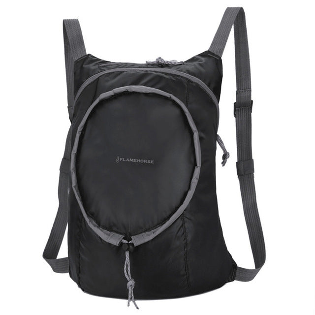 Zaino pieghevole impermeabile in nylon da donna, da uomo, da viaggio, portatile, comodo, leggero, pieghevole