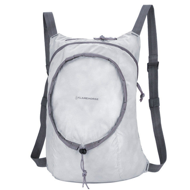 Zaino pieghevole impermeabile in nylon da donna, da uomo, da viaggio, portatile, comodo, leggero, pieghevole