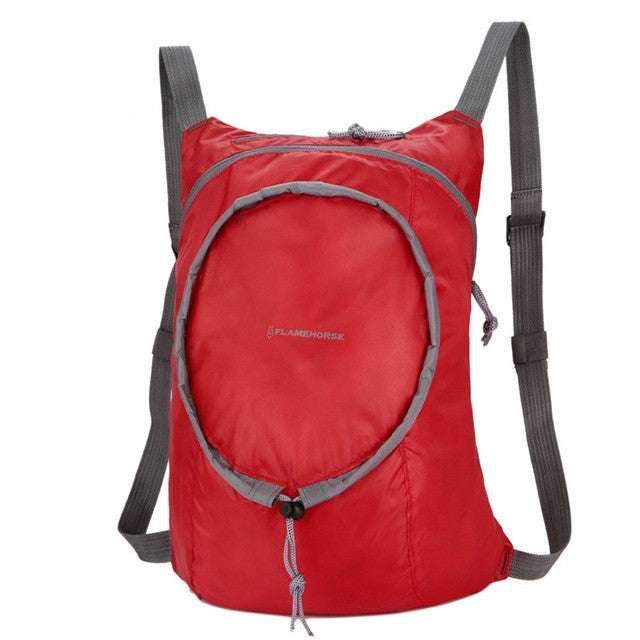 Zaino pieghevole impermeabile in nylon da donna, da uomo, da viaggio, portatile, comodo, leggero, pieghevole