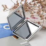 Specchio cosmetico portatile pieghevole piccolo specchio Flip doppio specchio