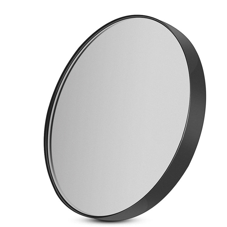 Specchio rotondo con ingrandimento piccolo con specchio per trucco a ventosa Specchio per trucco con ingrandimento da 8,8 cm, Black Ten Times, Black Five Times