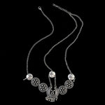 Argento vintage nappa gioielli per capelli moneta in metallo fascia lunga testa punk catena pezzo copricapo sulla fronte