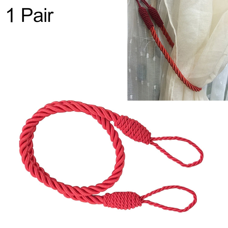 2 paia di cinghie per tende a carica manuale. Corde per tende. Cinghie per nappe per tende