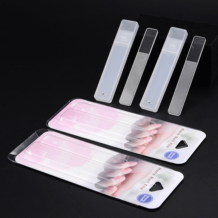 5 pezzi di strumento per manicure per smalto per unghie in vetro nano cristallo, Plastic Box