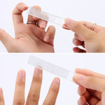 5 pezzi di strumento per manicure per smalto per unghie in vetro nano cristallo, Plastic Box