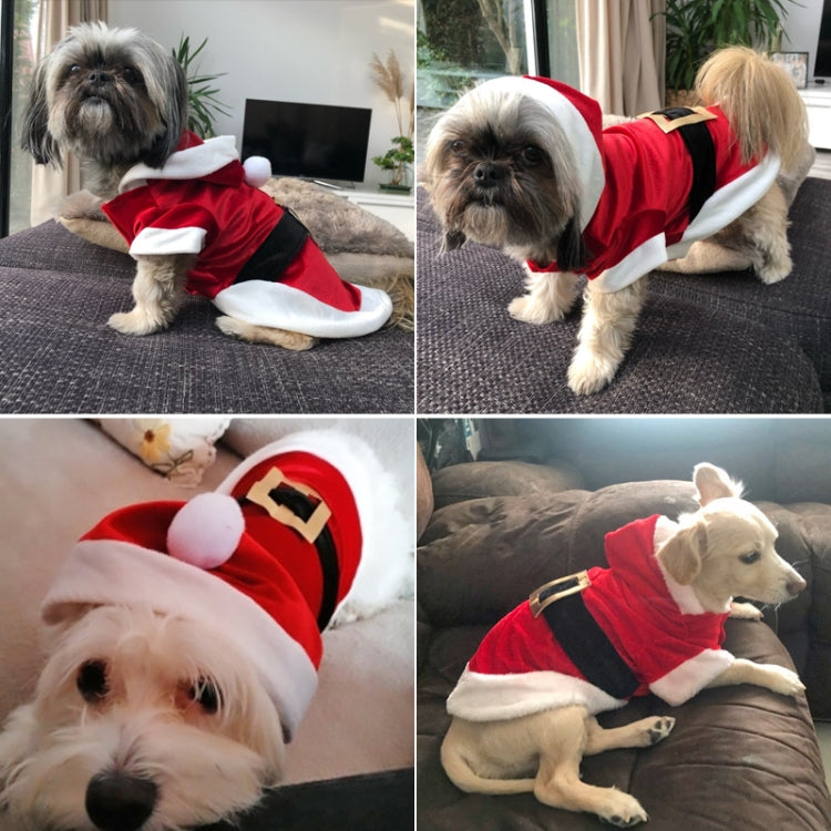 Vestiti natalizi per cani di piccola taglia Costume da Babbo Natale Cappotti invernali per animali domestici, L, M, S, XS, XXS