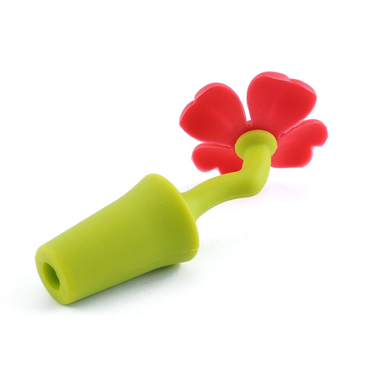 Tappo per vino in silicone con fiore, 3 pezzi, 3 PCS Rose Stopper, 3 PCS Red Sun Flower Beer Stopper, 3 PCS Leaf Beer Stopper