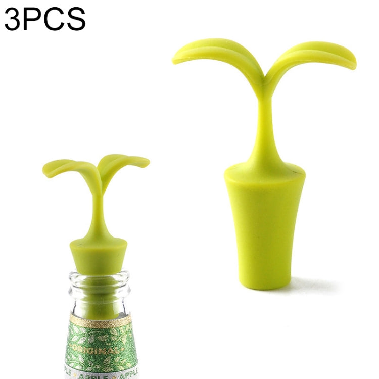 Tappo per vino in silicone con fiore, 3 pezzi, 3 PCS Rose Stopper, 3 PCS Red Sun Flower Beer Stopper, 3 PCS Leaf Beer Stopper
