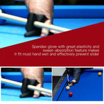 10 pz/set Spandex Snooker Stecca da biliardo Guanto da biliardo Mano sinistra aperto Tre dita Accessorio da biliardo