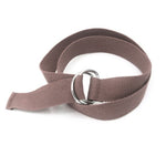 2 pezzi Cinture in tela unisex Cinture a doppio anello con fibbia Cinture in vita Cintura casual solida, 105 x 3.2cm
