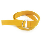 2 pezzi Cinture in tela unisex Cinture a doppio anello con fibbia Cinture in vita Cintura casual solida, 105 x 3.2cm