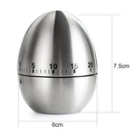 Timer meccanico da cucina a forma di uovo 60 minuti