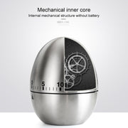 Allarme meccanico per timer da cucina per uova, 60 minuti, utensili da cucina in acciaio inossidabile, Mechanical Egg Timer