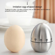 Allarme meccanico per timer da cucina per uova, 60 minuti, utensili da cucina in acciaio inossidabile, Mechanical Egg Timer