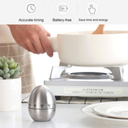 Timer meccanico da cucina a forma di uovo 60 minuti