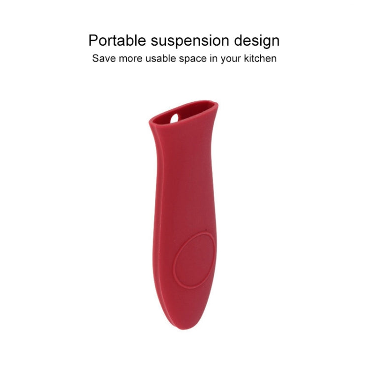2 pezzi di copertura antiscivolo per manico in silicone per pentola per cucina, manico morbido e spesso