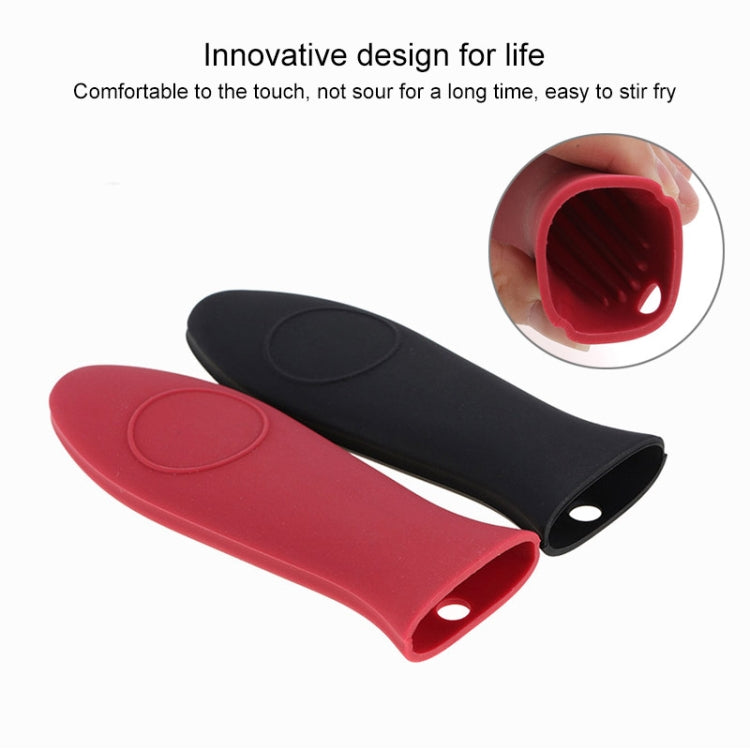 2 pezzi di copertura antiscivolo per manico in silicone per pentola per cucina, manico morbido e spesso