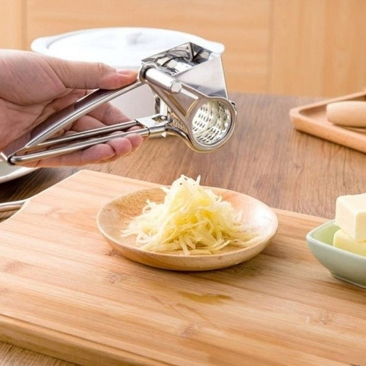 Grattugia per formaggio Contenitore rotativo Trituratore rotante a manovella in acciaio inossidabile, with 3-4 holes, with 7-8 holes, with 9-10 holes, with flakes