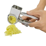 Grattugia per formaggio Contenitore rotativo Trituratore rotante a manovella in acciaio inossidabile, with 3-4 holes, with 7-8 holes, with 9-10 holes, with flakes