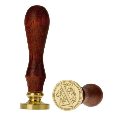 Sigillo di ceralacca con manico in legno 25 mm