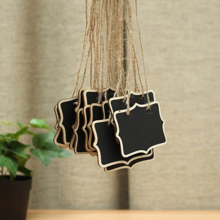 12 mini lavagne in legno doppia faccia 13x10 cm