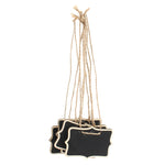 12 mini lavagne in legno, mini lavagne, con decorazioni per feste in casa e matrimoni, Wooden Blackboard 3