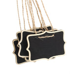 12 mini lavagne in legno, mini lavagne, con decorazioni per feste in casa e matrimoni, Wooden Blackboard 3