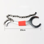 2 pezzi di strumento per gancio di coda con chiave fissa per volano con albero inferiore integrato per bicicletta tre in uno