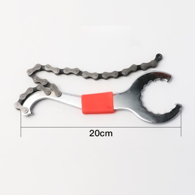 2 pezzi di strumento per gancio di coda con chiave fissa per volano con albero inferiore integrato per bicicletta tre in uno